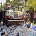 Polres Nganjuk Musnahkan Ratusan Botol Miras Hasil Sitaan Setahun
