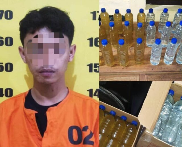 Transaksi Ratusan Botol Miras, Pria Asal Kediri Ditangkap di Tulungagung