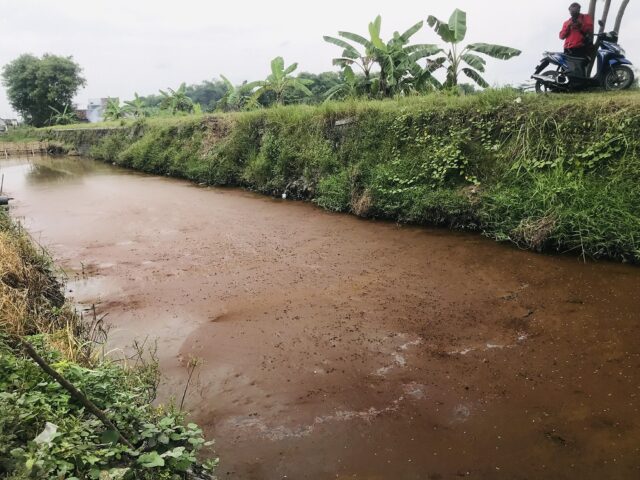 DLH Kabupaten Mojokerto, Telusuri Penyebab Air Sungai Berwarna Merah 