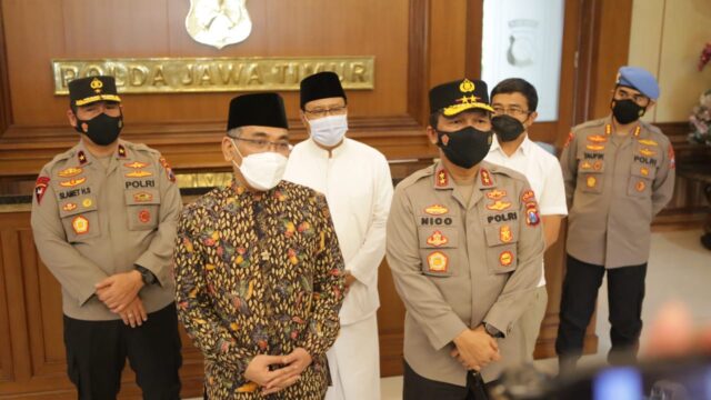 Jelang Harlah NU, Ketum PBNU Datangi Polda Jatim