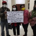 Sejumlah Aktivis di Kediri Unjuk Rasa Menuntut Pelaku Kekerasan Seksual Segera Ditangkap
