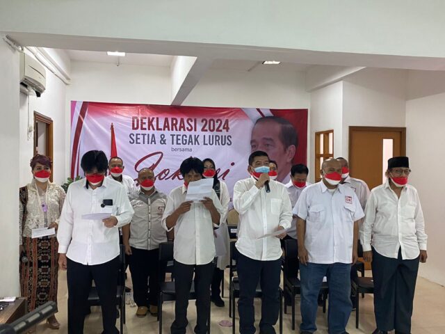 Gabungan Relawan Ikrar Setia ke Jokowi 2024