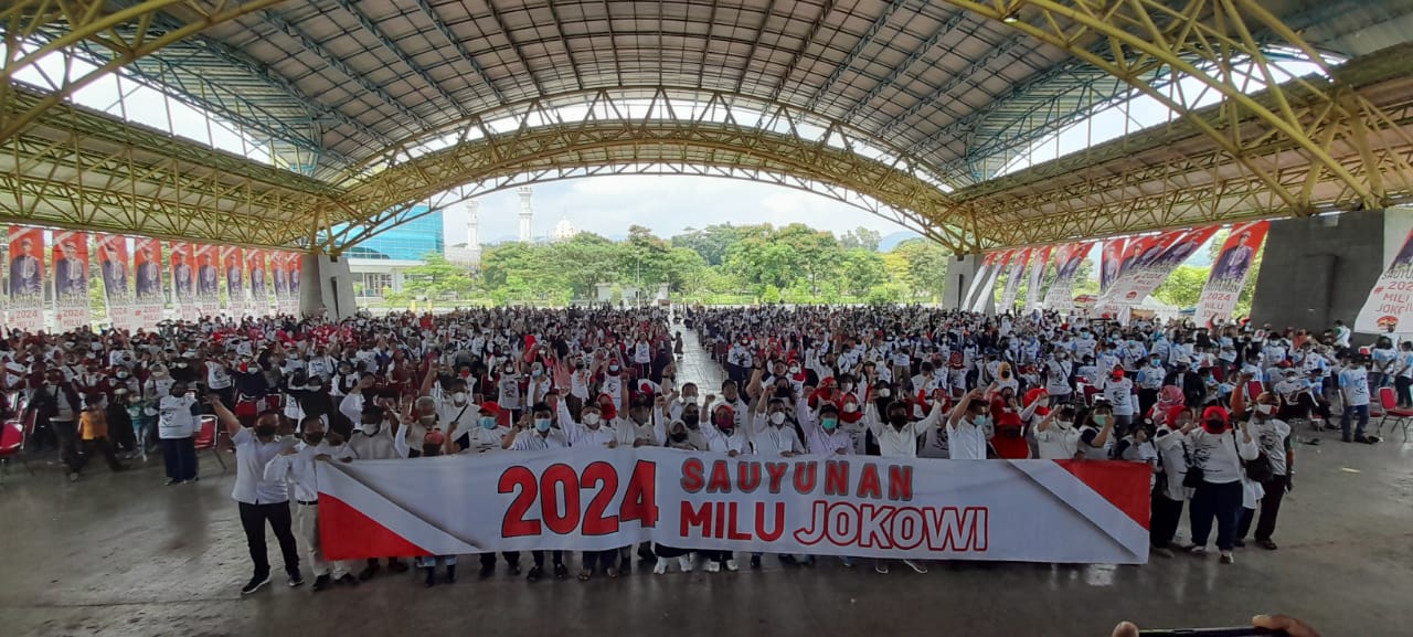 Relawan Se-Bandung Deklarasi Raya Sauyunan 2024 Milu Jokowi