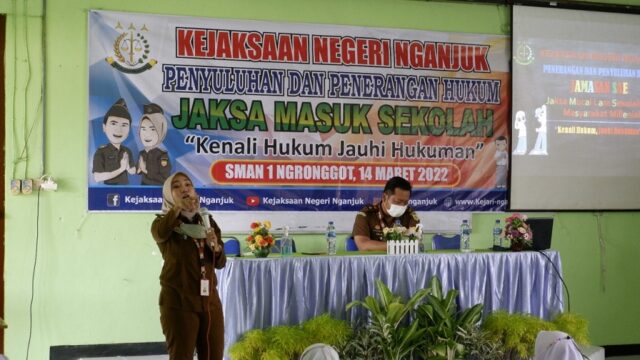 Jaksa Masuk Sekolah, Cara Kejari Nganjuk Bekali Pelajar Pengetahuan Hukum