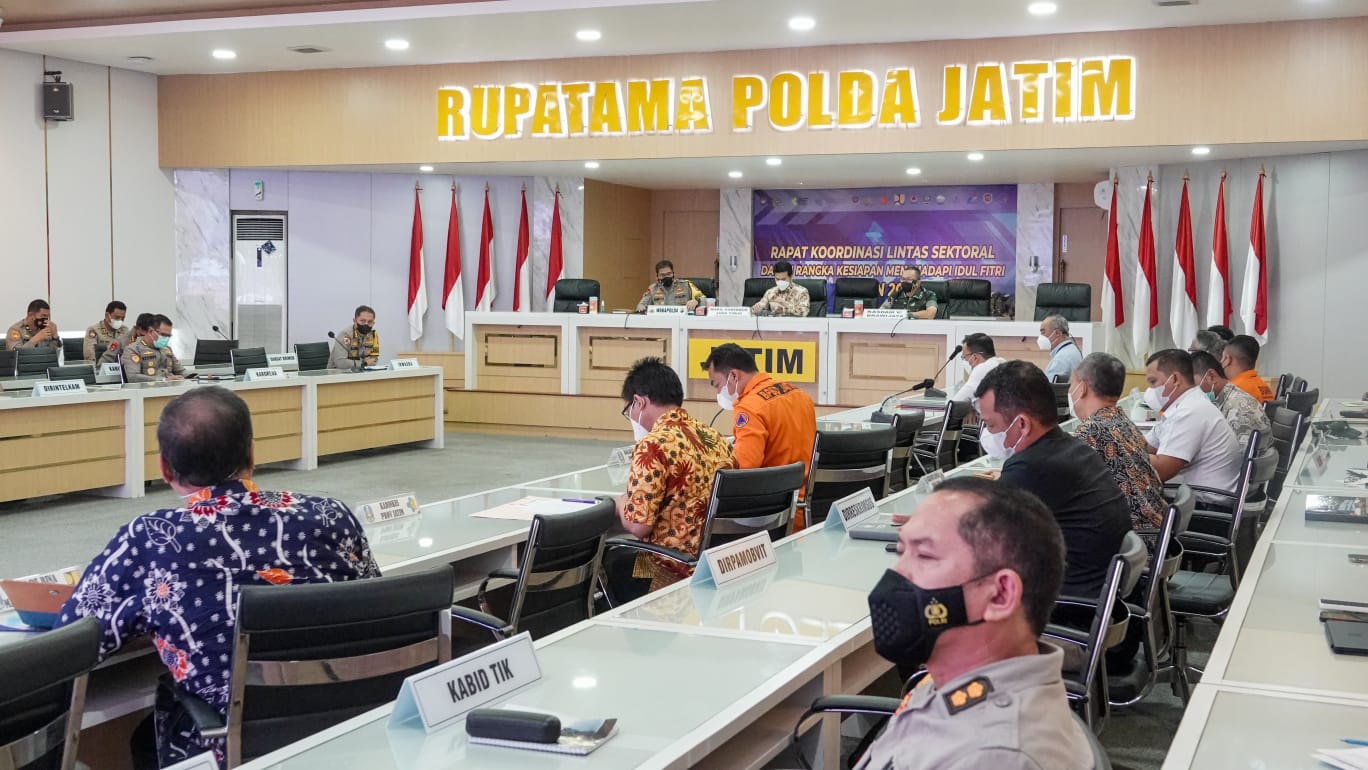 Forkopimda Jatim Gelar Rakor Lintas Sektoral Opsnal 2022 Jelang Idul Fitri