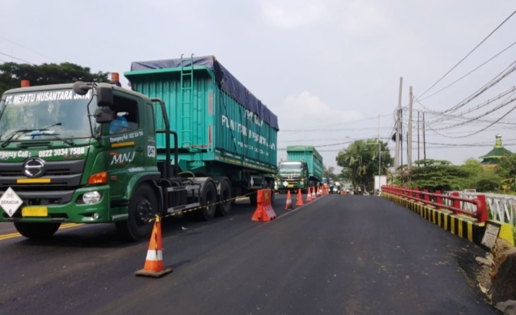 Jembatan Ngaglik 1 Lamongan yang Ambles Sudah Tuntas Diperbaiki