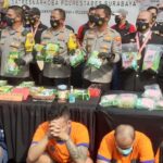 Dua Bulan, Polrestabes Surabaya Ringkus 7 Tersangka dan Sita 43,8 Kg Sabu