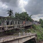 Lima Tahun Ambrol, Jembatan Penghubung Antara Tulungagung dan Kediri Mulai Diperbaiki