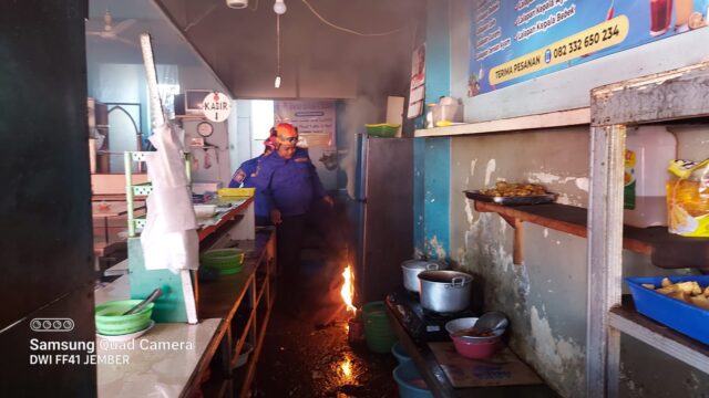 Warung Lalapan di Jember Terbakar, Dipicu Regulator Tabung LPG Bocor
