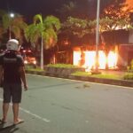 Bengkel Tri Jaya Motor Jember Terbakar