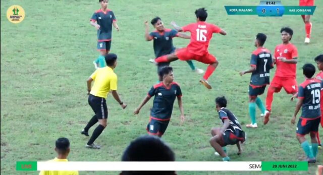 Ricuh Sepak Bola Porprov Jatim 2022 Kabupaten Jombang versus Kota Malang, Begini Kata Pelatih