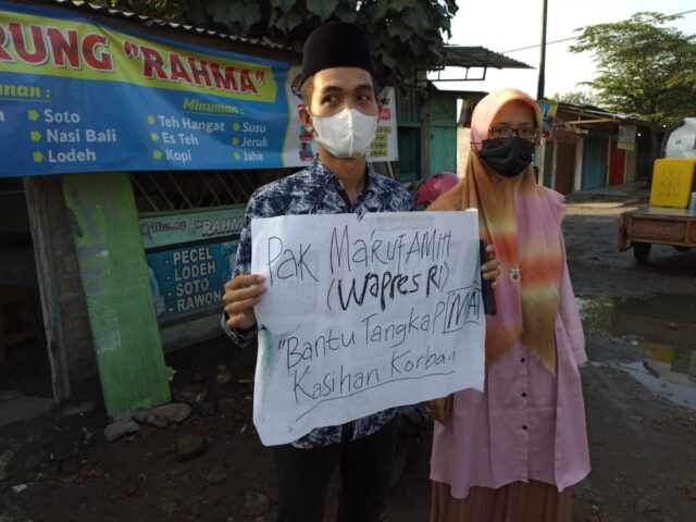 Kunjungan Wapres di Tebuireng Jombang Diwarnai Demo Tuntut Tangkap MSA Tersangka Pencabulan