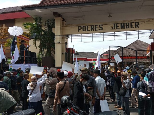 Tanggapi Demo Aksi Topi Bangsa, Polisi Jember: Disclaimer Rp 107 M Ditangani Polda Jatim
