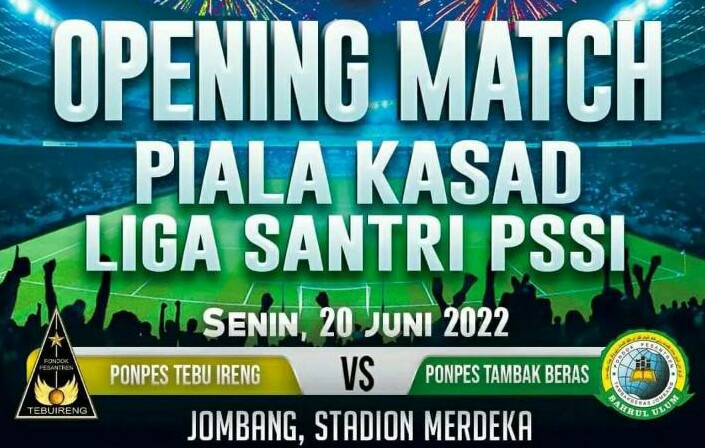Ponpes Tebuireng Vs Tambakberas  Jombang, Jadi Laga Pembuka Liga Santri Piala Kasad