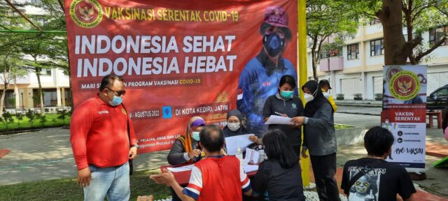 Antisipasi Kasus Covid Naik, BINDA Jatim Galakkan Vaksinasi Massal di Kediri
