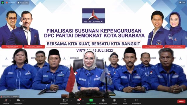 Mantan ‘Ning Surabaya’ Nakhodai Partai Demokrat Kota Pahlawan Periode 2022-2027