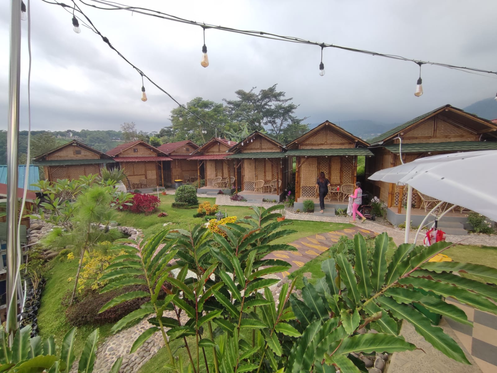 Suasana Penginapan Rumah Pohon di Desa Kesiman, Kecamatan Trawas, Mojokerto.