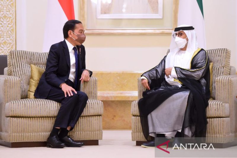 Presiden Jokowi di Abu Dhabi Bertemu Presiden UEA