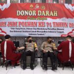 Penuhi Stok Darah di PMI, Polwan Polres Bojonegoro Gelar Donor