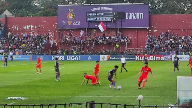 Persik Kediri Ditumbangkan Borneo FC di Kandang dengan Skor 1-2