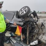 Diduga Sopir Mengantuk, Kecelakaan di Tol Jombang-Mojokerto 5 Penumpang Terluka