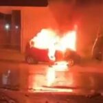 Mobil  Suzuki Karimun di Wates Kediri Terbakar  Usai Isi BBM di SPBU