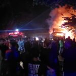 Bus PO Gunung Harta Hangus Terbakar di Jalur Pantura Situbondo 