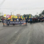 Demo Tolak Kenaikan Harga BBM, Cipayung Plus dan Aliansi Mahasiswa Mojokerto Blokade Jalan 