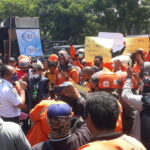 Ratusan Kurir Shopee Demo di Surabaya, Tuntut Penyesuaian Tarif
