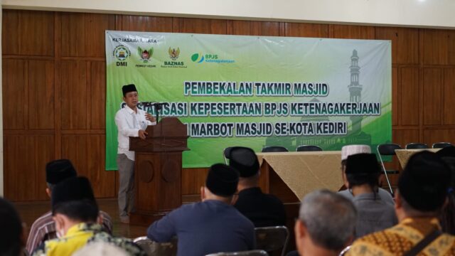 Pemkot Kediri Daftarkan 261 Marbot Masjid Masuk BPJS Ketenagakerjaan
