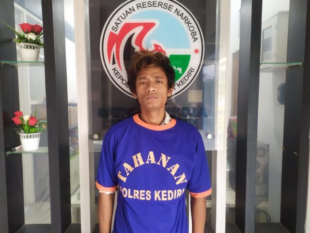 Seorang Sopir di Kediri Ditangkap Polisi, Nekat Edarkan Sabu