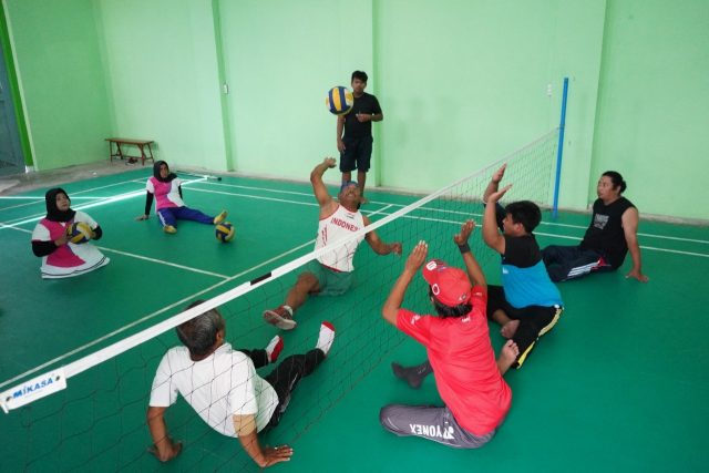 Mas Dhito Fasilitasi Tempat Berlatih Atlet Disabilitas di Kompleks Pendopo Pemkab Kediri