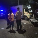 Diduga Sopir Mengantuk, Truk Boks Tabrak Warung di Kediri, Pemilik Tewas