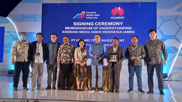 Gandeng AMSI, Huawei Tandatangani Kerjasama Pengembangan Jaringan Digital se Indonesia