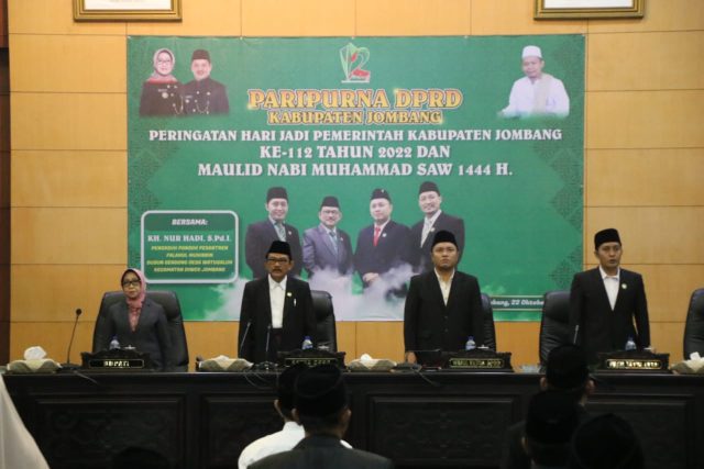 Rapat Paripurna DPRD Peringatan Hari Jadi Pemerintah Kabupaten Jombang Ke-112
