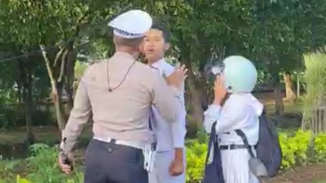 Viral, Video Pelajar di Sidoarjo Marah Saat Ditegur Posisi Langgar Lalu-lintas