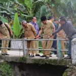 Wabup Jombang, Sumrambah Respon Cepat Rusaknya Jembatan Desa Sukodadi Kabuh