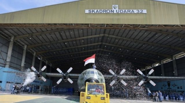 Pesawat C-130B Hercules A-1312 TNI AU Berhenti Beroperasi