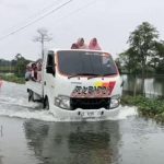 Diguyur Hujan Deras, Jalan Poros Tiga Kecamatan di Lamongan Banjir
