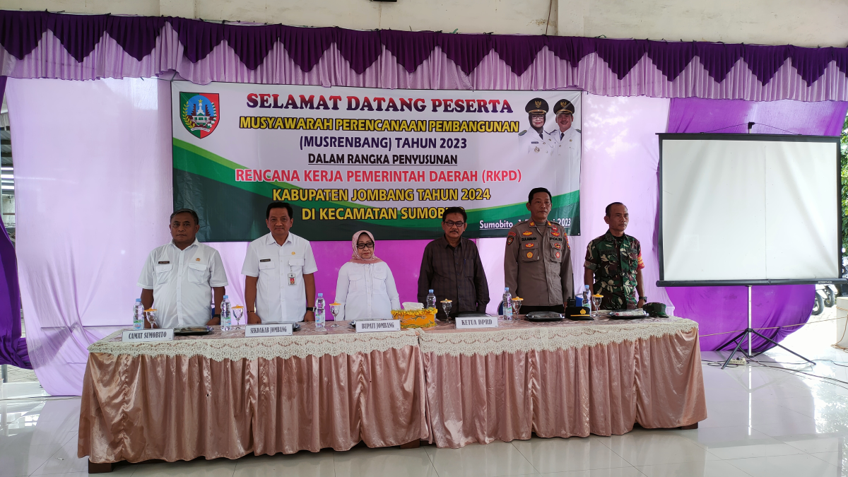 Musrenbang Penyusunan RKPD 2024 di Kecamatan Sumobito, Ini yang Disampaikan Bupati Jombang