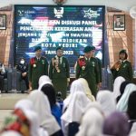 Ratusan Pelajar Kota Kediri Ikuti Deklarasi dan Diskusi Panel Cegah Kekerasan Anak