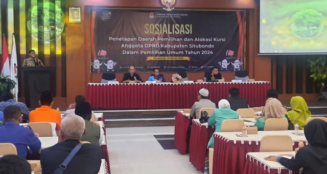 KPU Situbondo, Gelar Sosialisasi Perubahan Dapil Pemilu Tahun 2024 