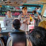 Polres Kediri Kota Bantu Warga Balik ke Jakarta dengan Bus Gratis