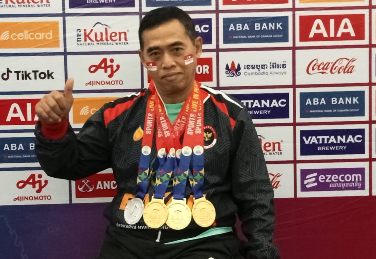 Tatok Sumbang 3 Medali Emas dan 1 Perak di Ajang Asean Para Games 2023 di Kamboja