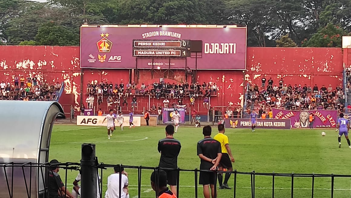 Menjamu Madura United, Persik Kediri Kalah Tipis dengan Skor 0-1
