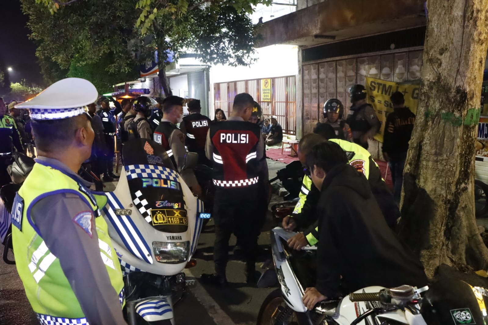 Razia Gabungan di Jombang, Polisi Amankan Puluhan Kendaraan Berknalpot Brong