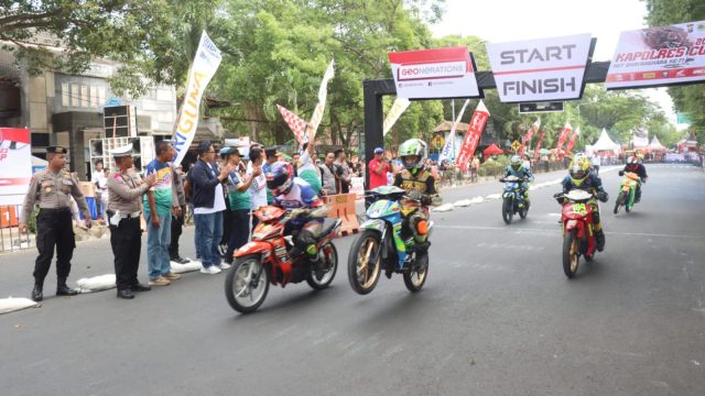 Antisipasi Balap Liar, Kapolres Bondowoso Gelar Road Race
