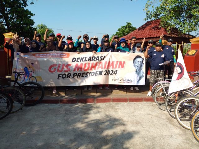 Komunitas Gowes di Jombang Dukung Cak Imin Presiden 2024, Ini Alasannya