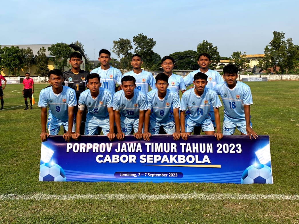 Tim Sepak Bola Kabupaten Lamongan Menang di Laga Perdana Porprov VIII Jatim 