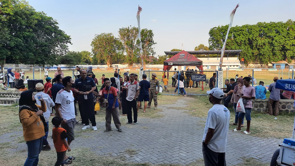 Pertandingan Sepak Bola Piala Erick Thohir Cup 2023 di Situbondo, Dihentikan Polisi